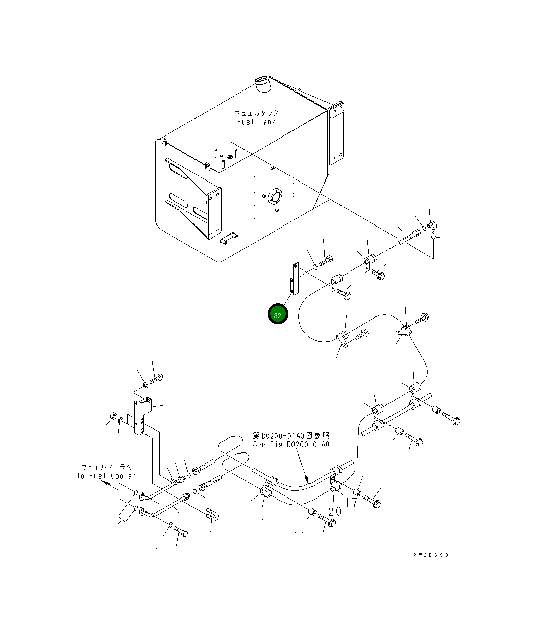 Кронштейн 569-04-81330 Komatsu