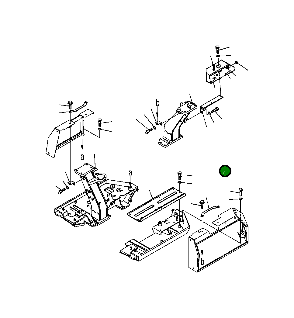 Кронштейн 124-54-64440 Komatsu