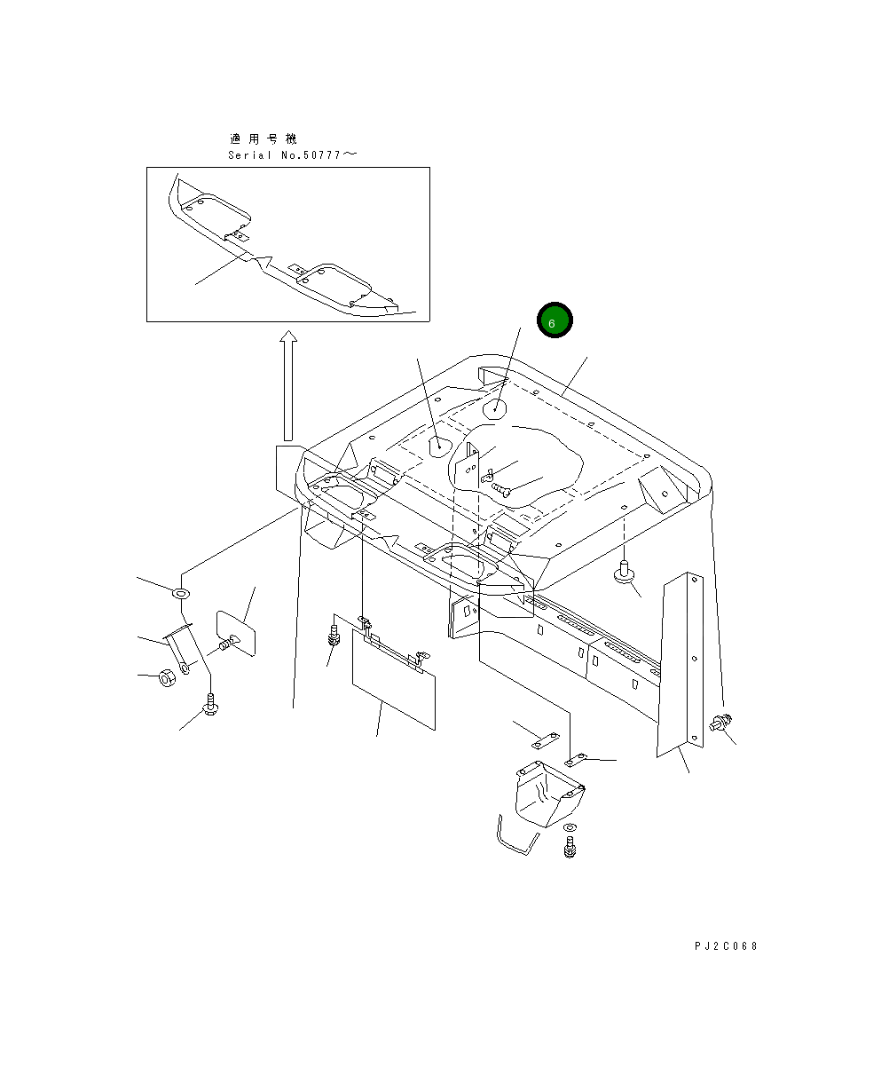 Лист 425-56-21940 Komatsu