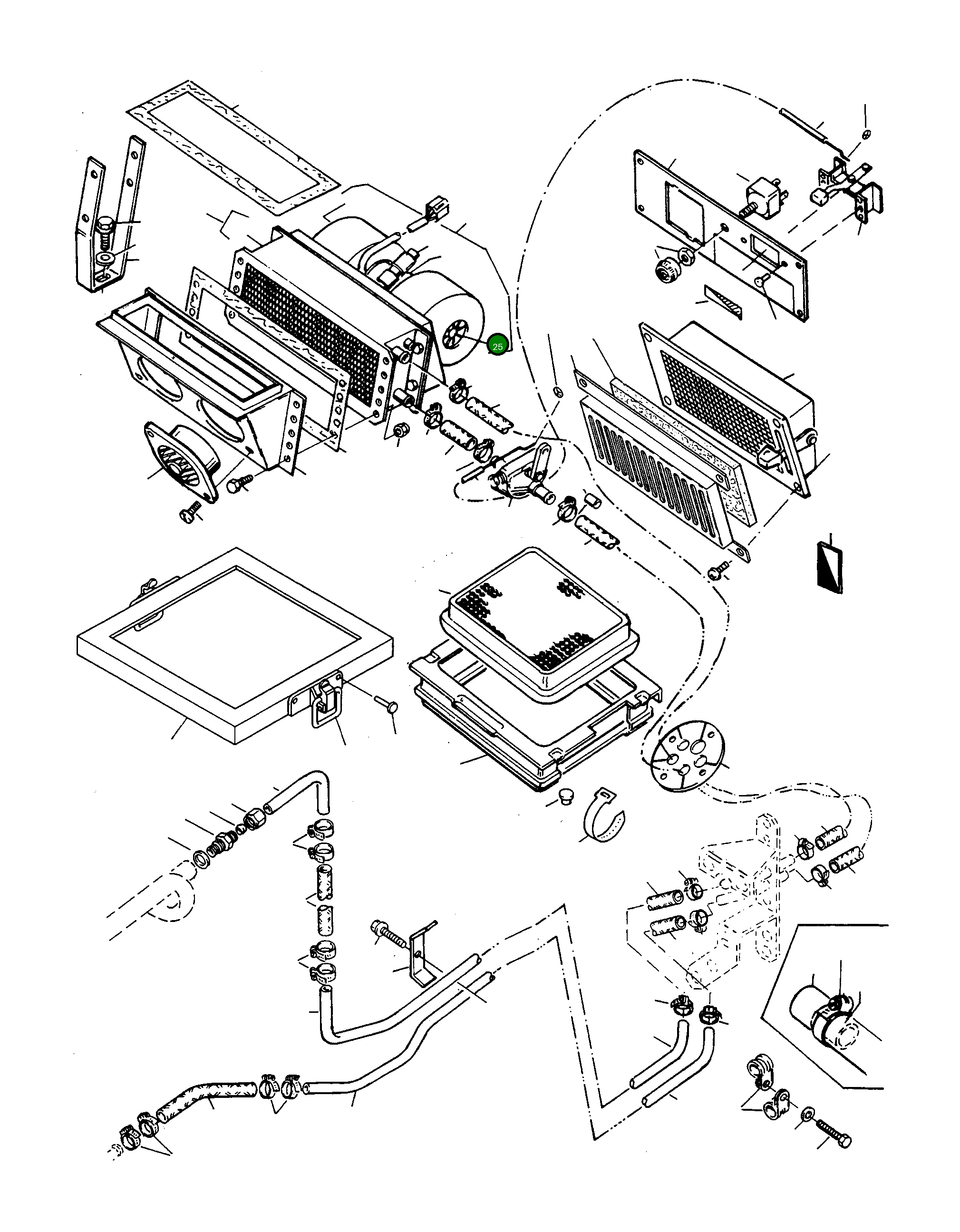 Крыльчатка воздуходувки 3256113M1 Komatsu