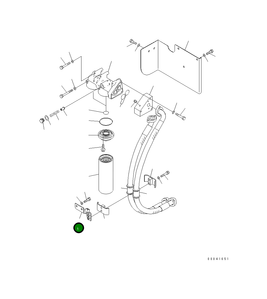 Кронштейн 209-01-41470 Komatsu
