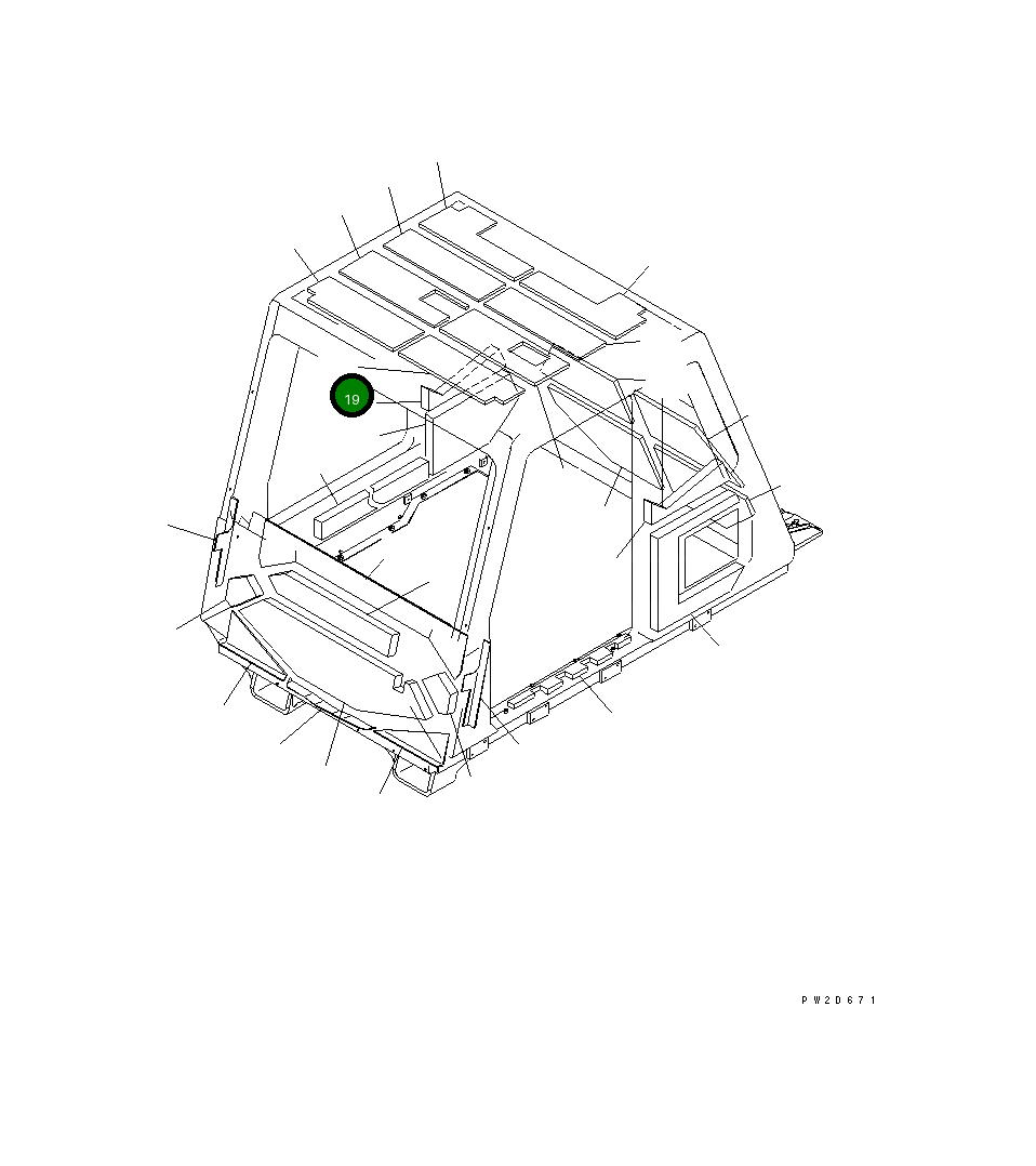 Лист 569-54-83621 Komatsu