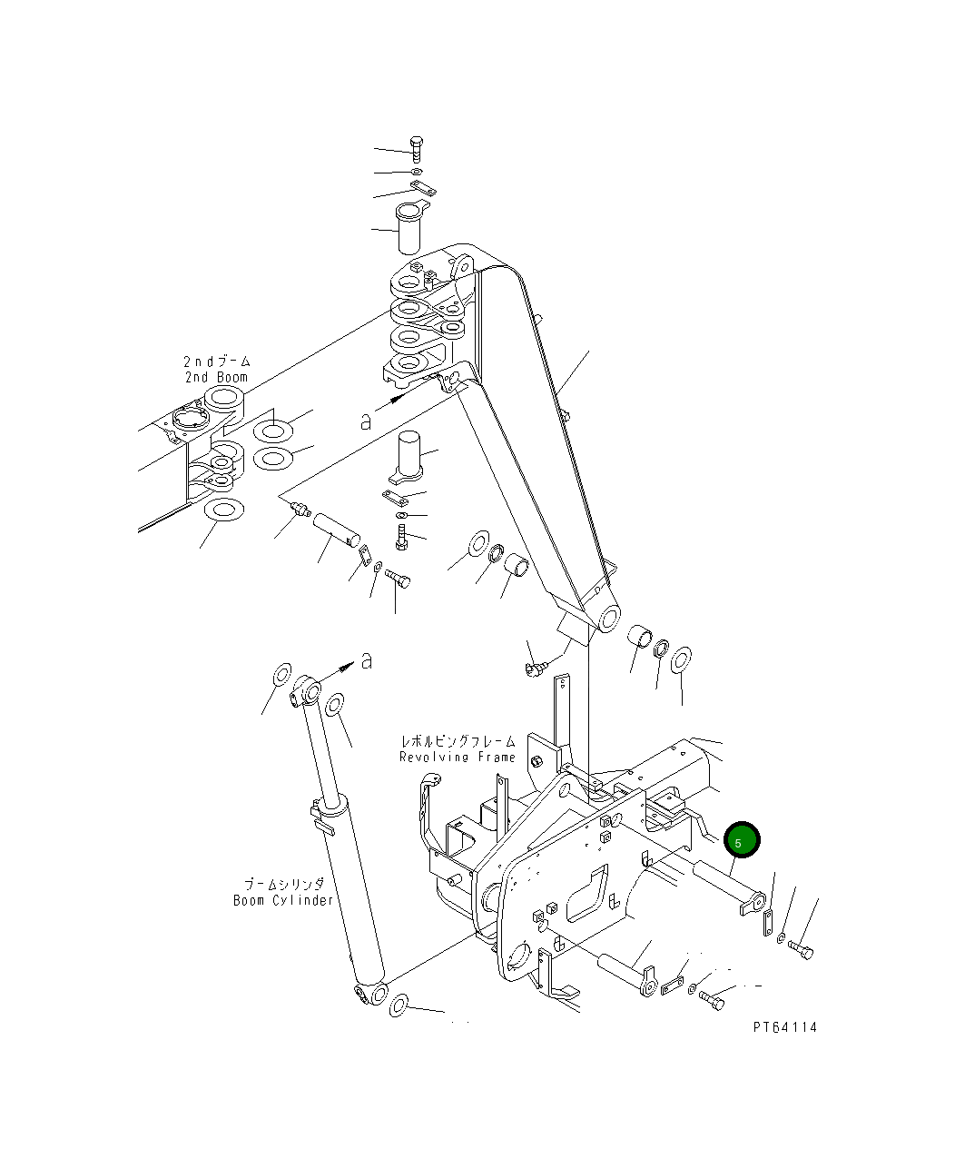 Палец 21U-70-31160 Komatsu