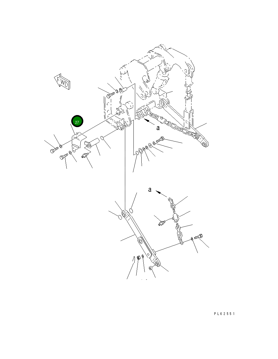 Кронштейн 120-X54-1750 Komatsu
