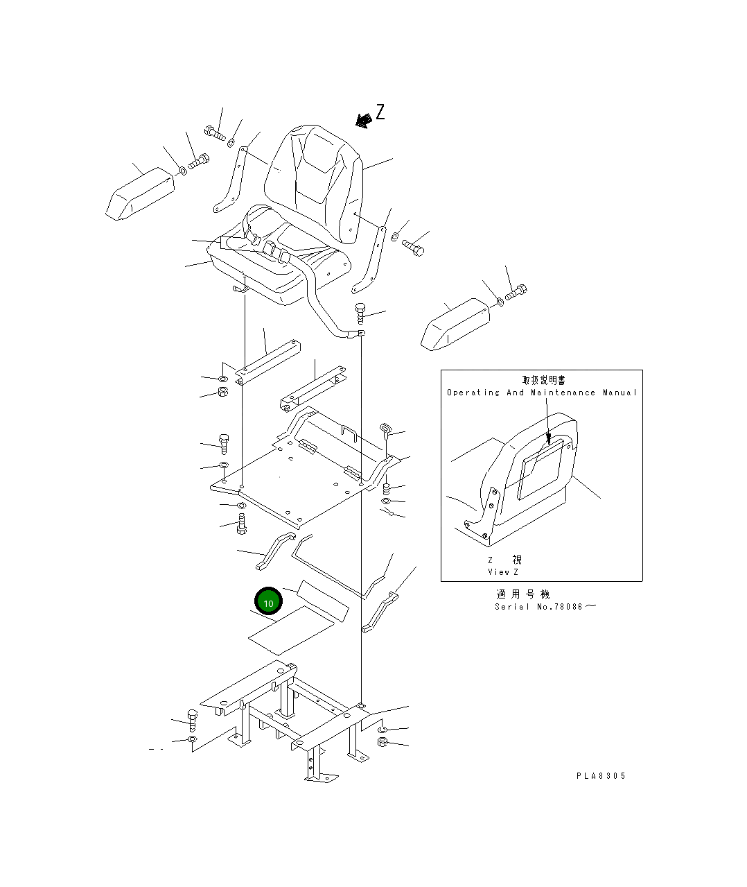 Лист 103-B62-2270 Komatsu
