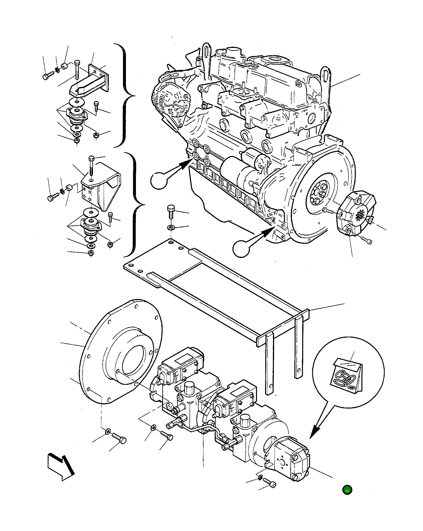 Насос 840110013 Komatsu