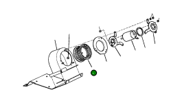 Крыльчатка воздуходувки 938 514 C1 Komatsu