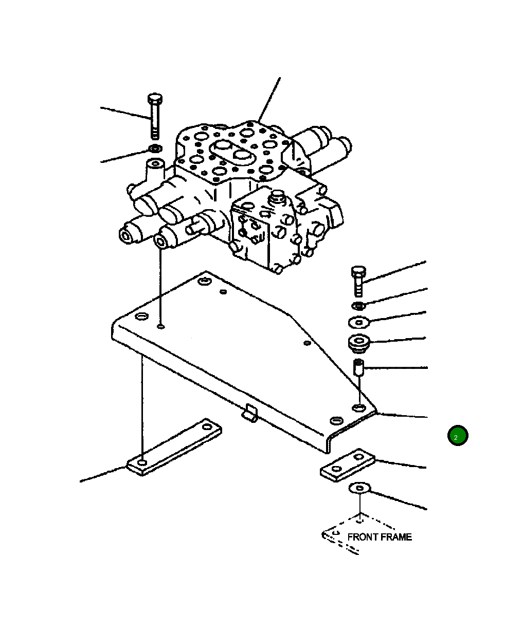 Кронштейн 424-64-23110 Komatsu
