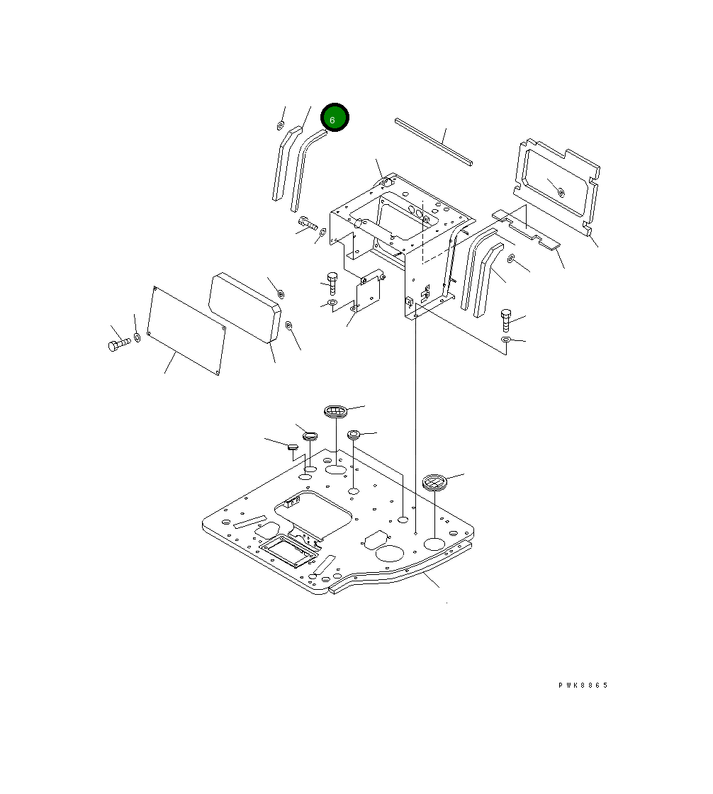 Лист 22M-54-12280 Komatsu
