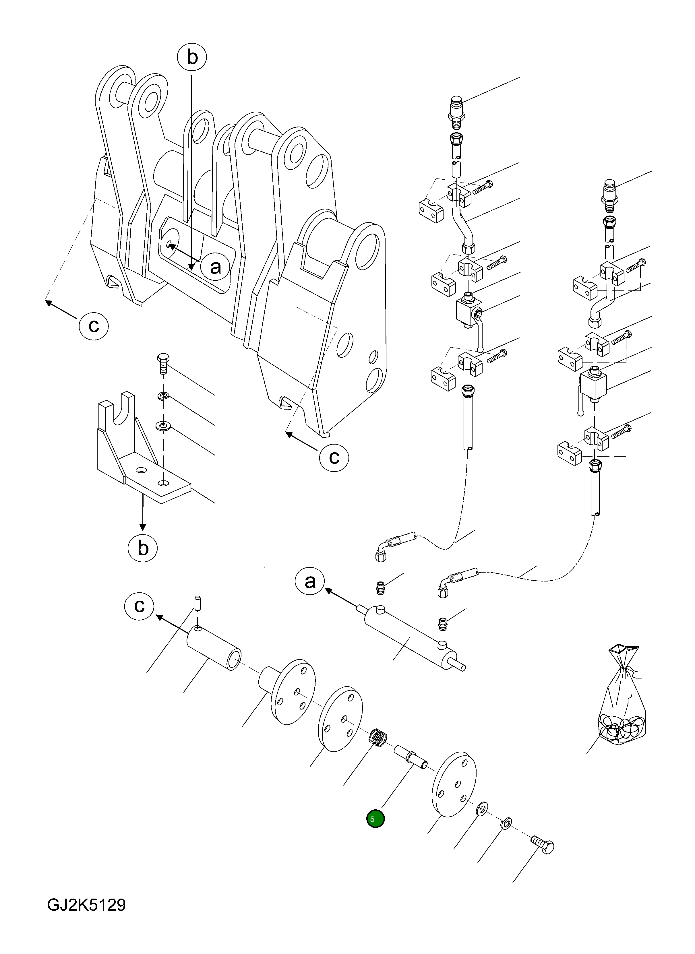 Палец 42Y-71-H0P80 Komatsu