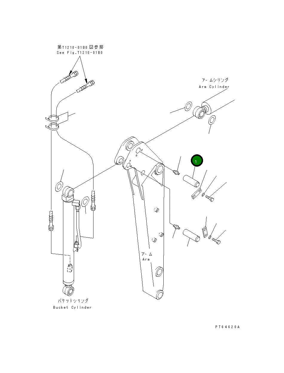 Палец 22K-70-11240 Komatsu