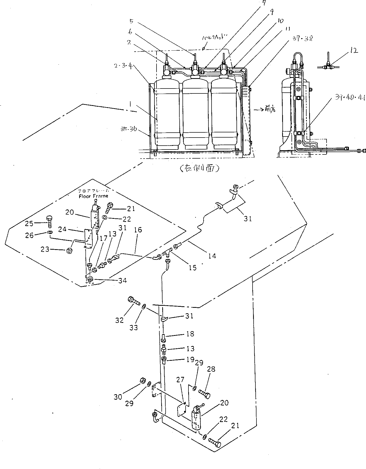 Кронштейн 41E-W92-2410 Komatsu
