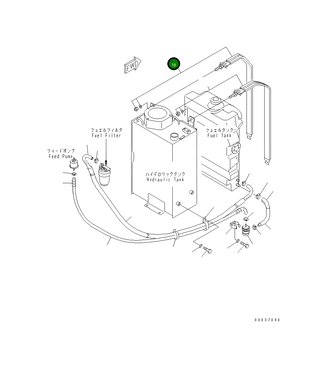 Лента 22F-04-11121 Komatsu