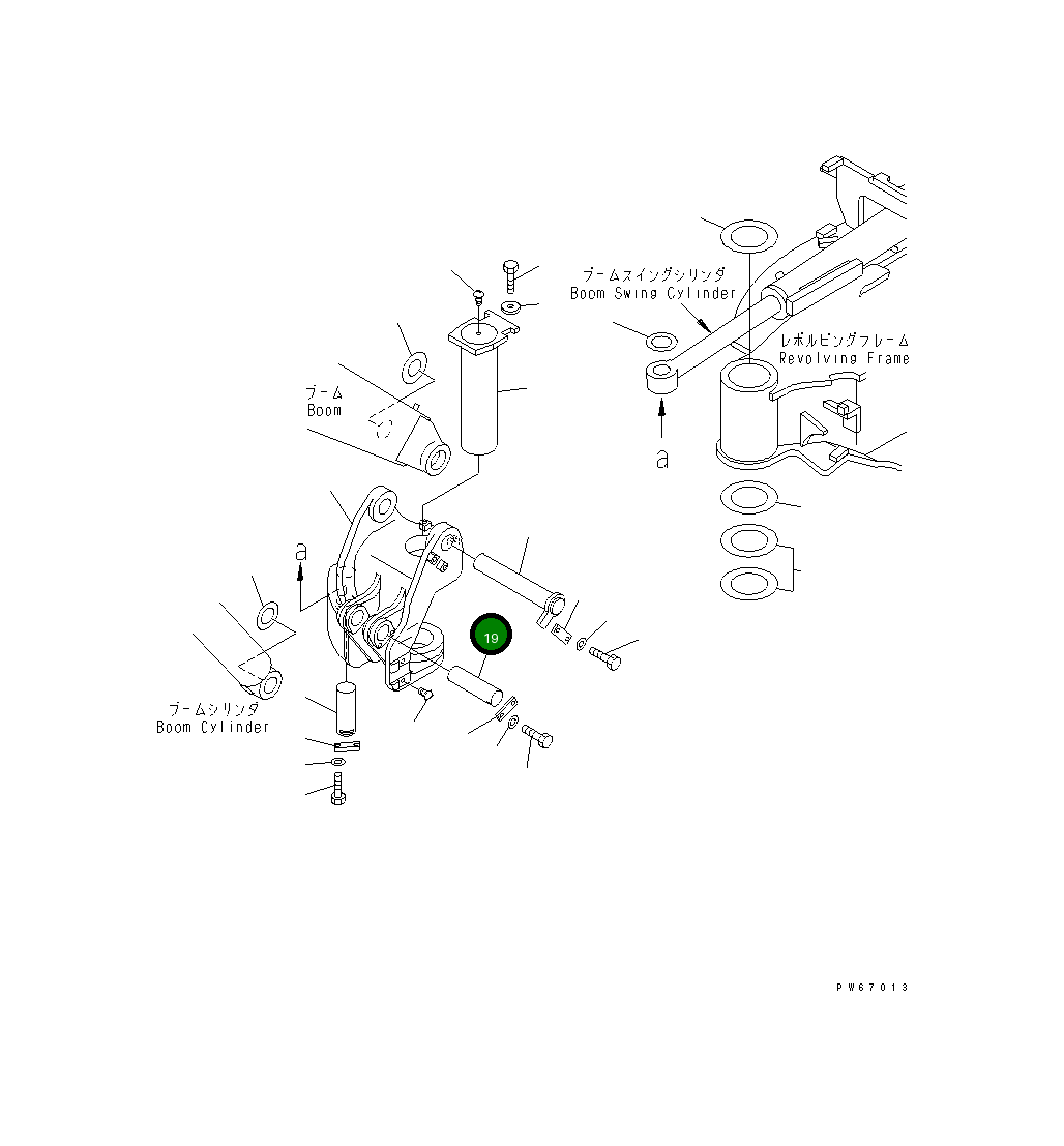 Палец 22F-70-14220 Komatsu