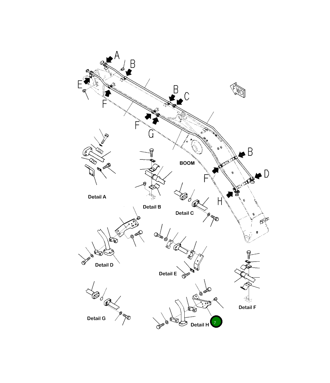 Кронштейн 206-62-32560 Komatsu