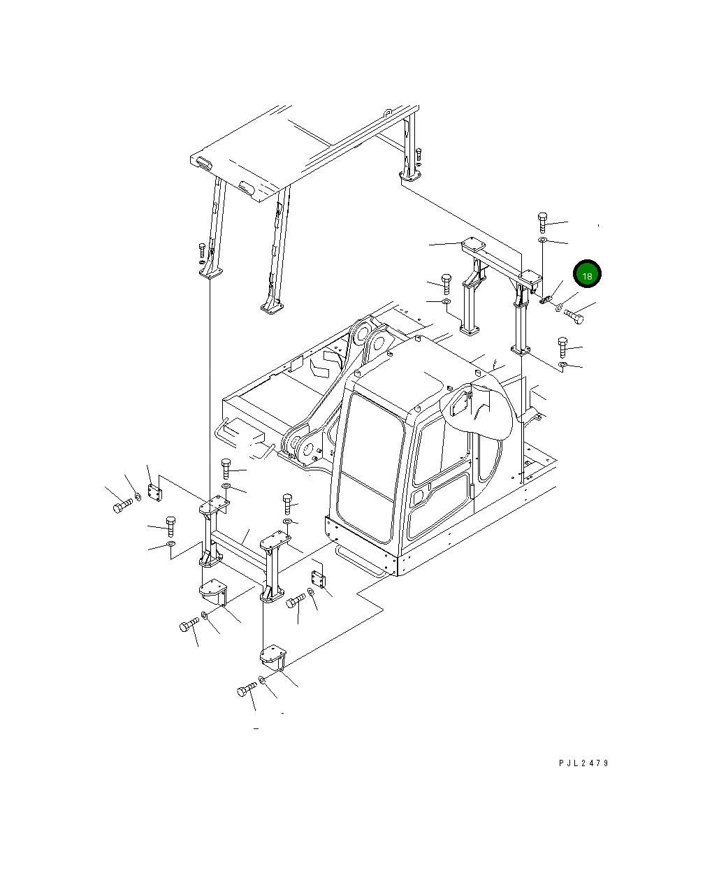 Кронштейн 208-54-66210 Komatsu