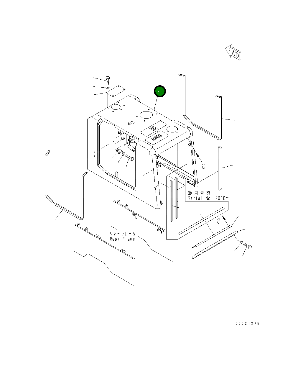Капот 415-954-2250 Komatsu