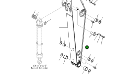 Палец 206-70-22260 Komatsu