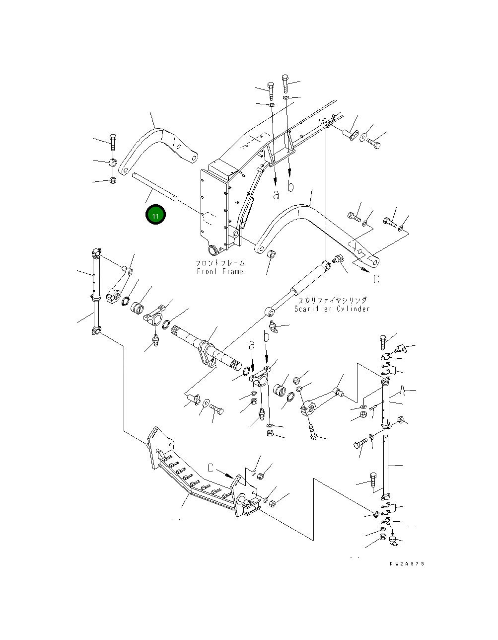 Палец 23B-71-31131 Komatsu