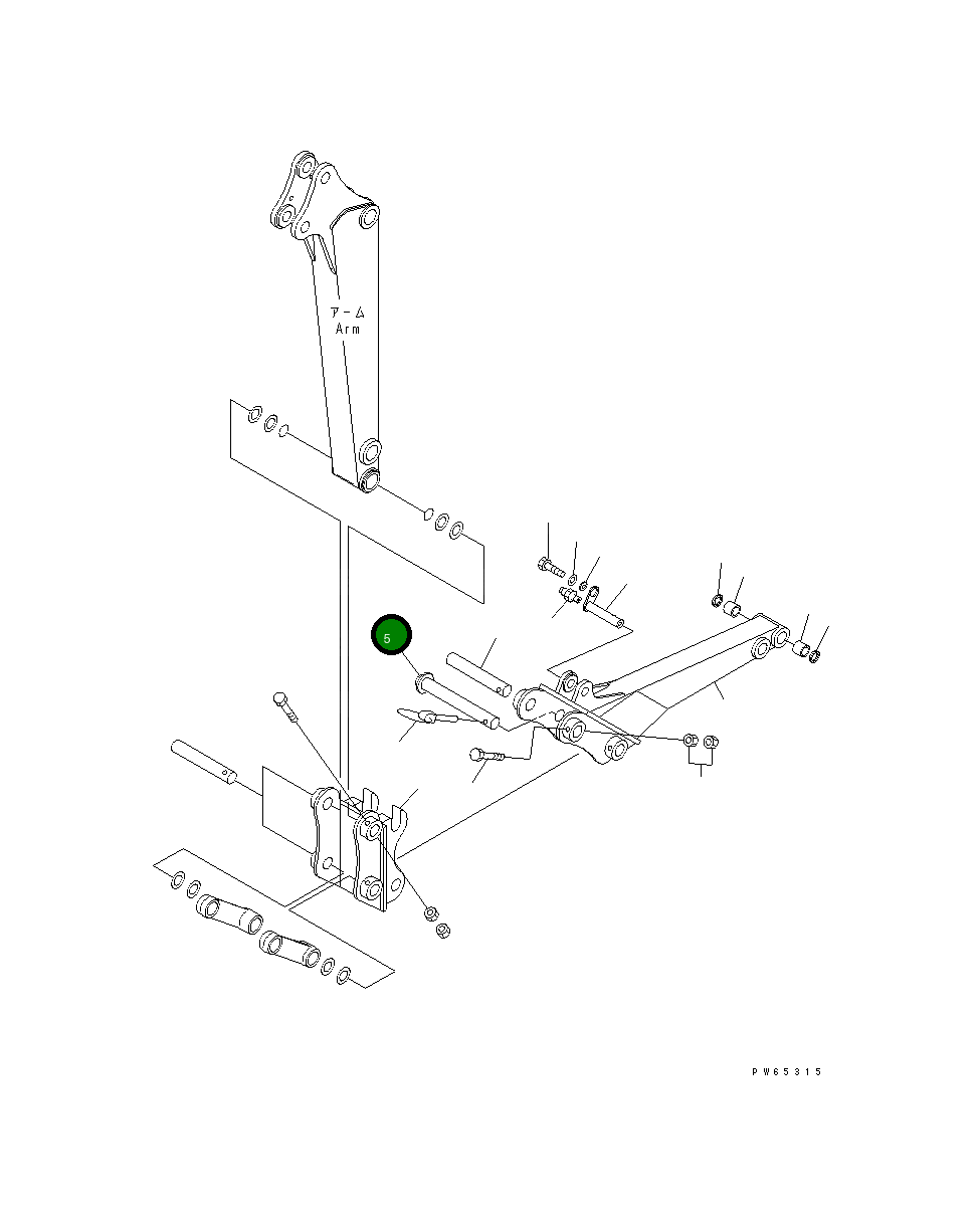 Палец 21U-70-26321 Komatsu
