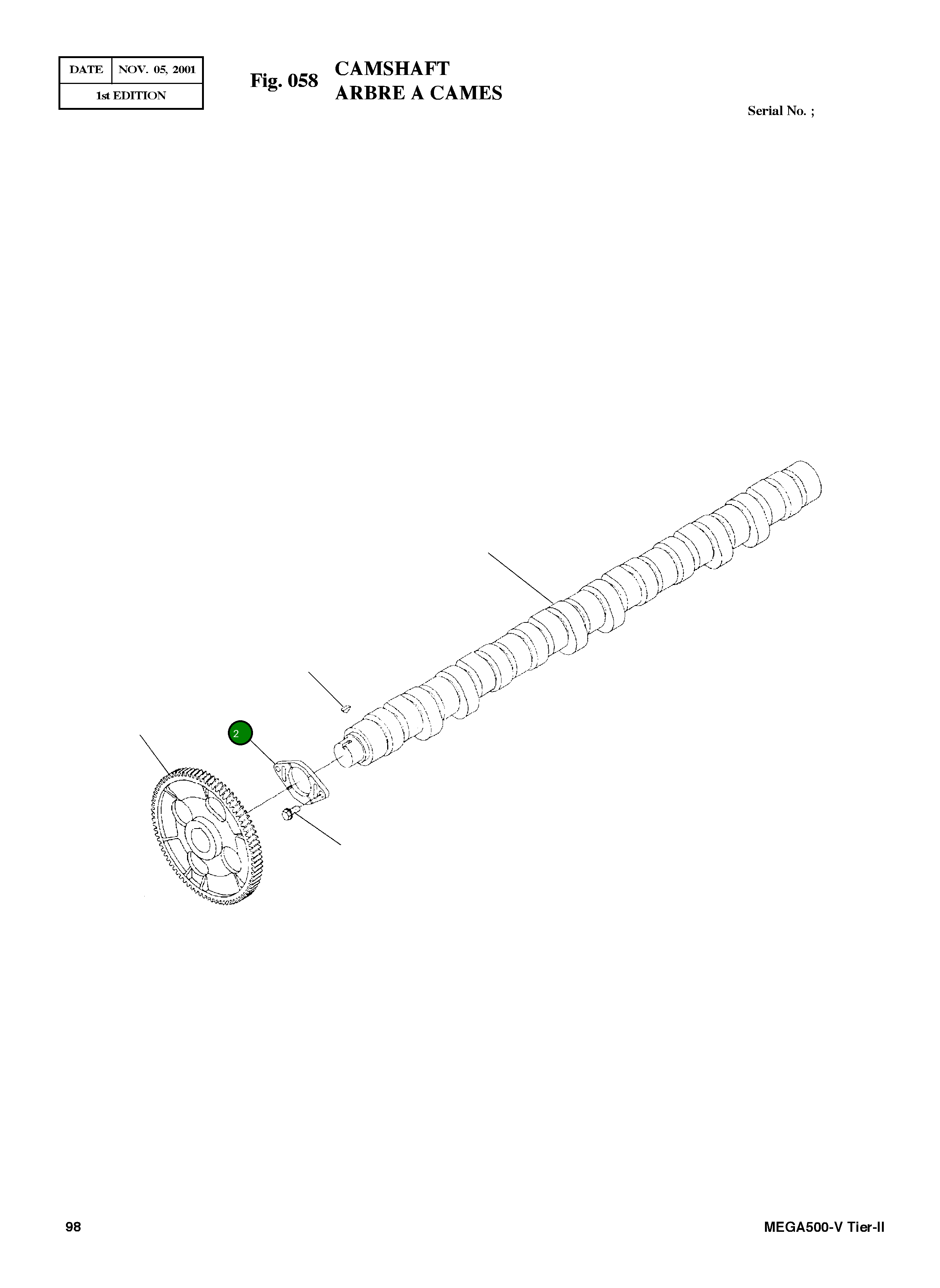 Опора 3896335 Komatsu