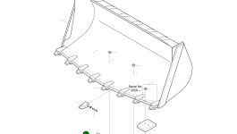 Кромка 713-00040A Komatsu