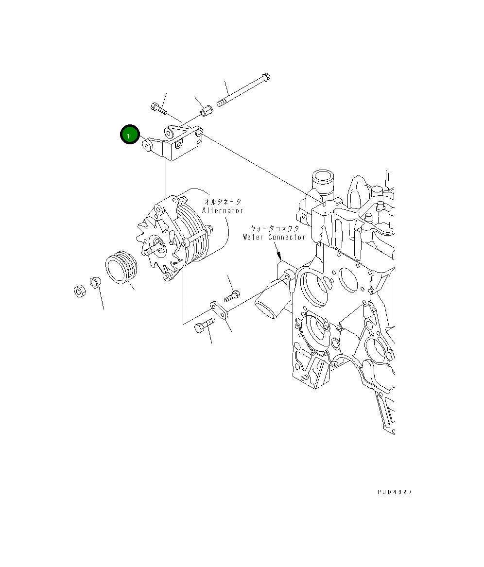 Опора 124-01-55480 Komatsu