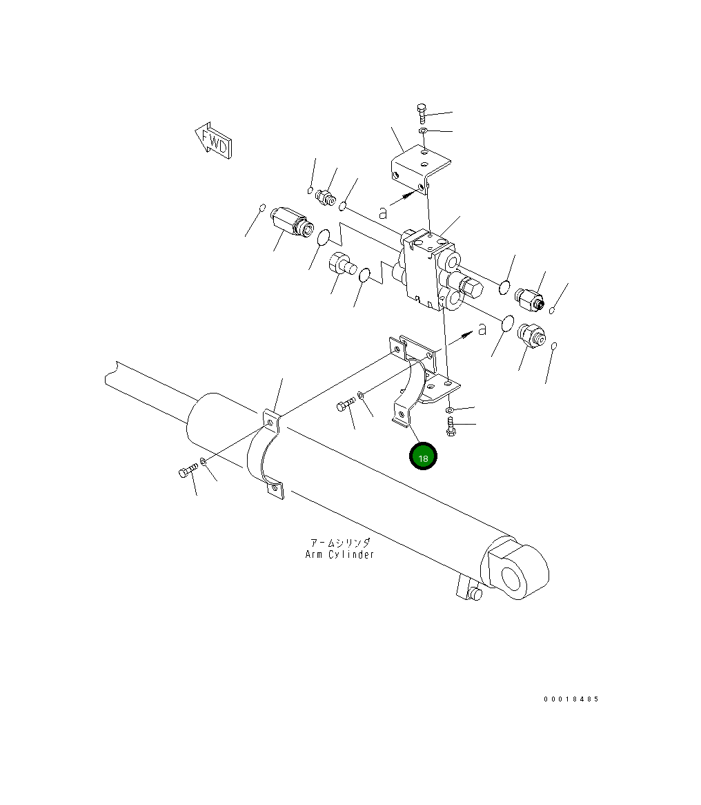 Кронштейн 22L-70-22131 Komatsu