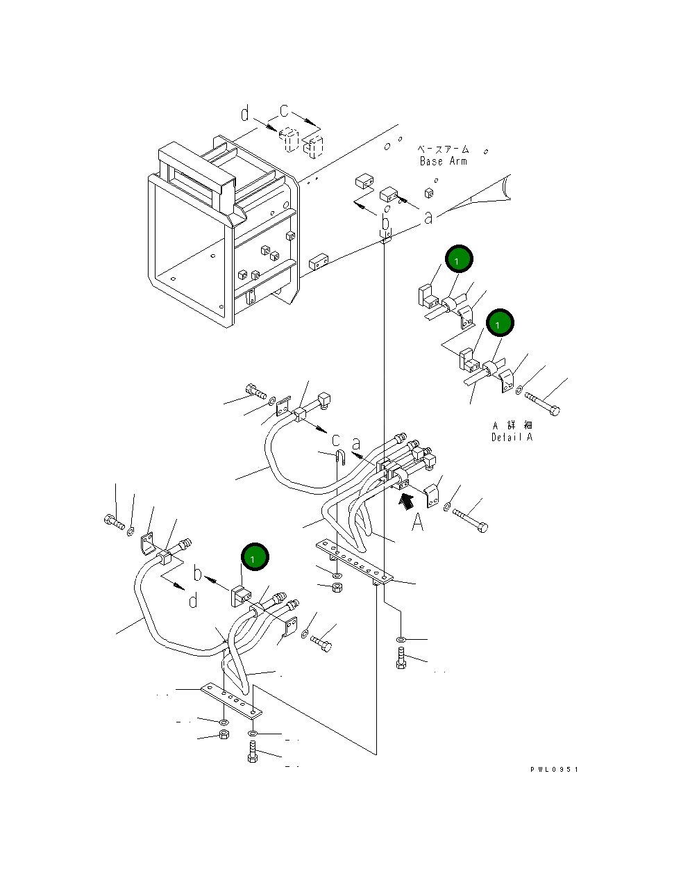 Кронштейн 203-70-62450 Komatsu