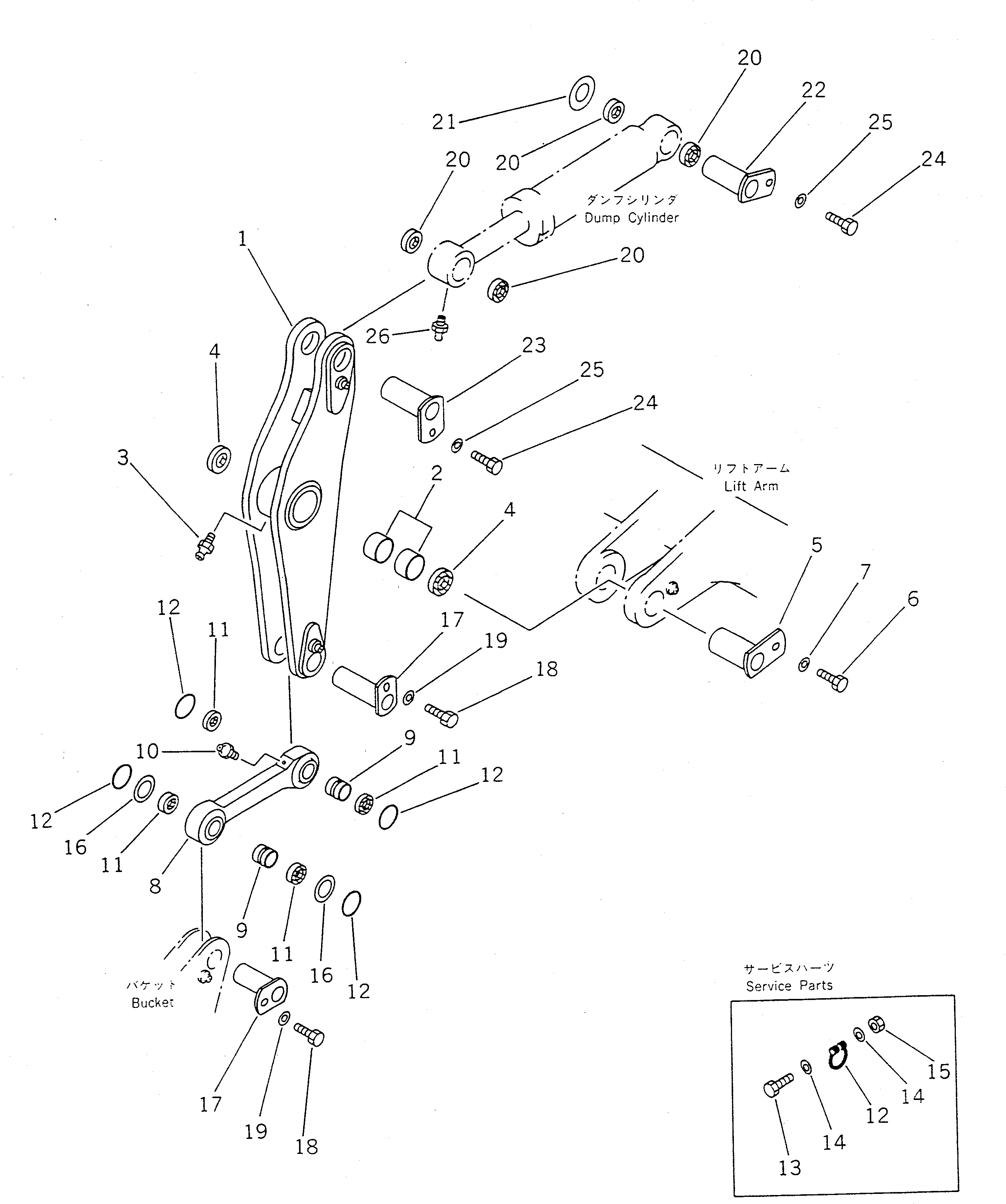 Коромысло в сборе 421-70-00021 Komatsu