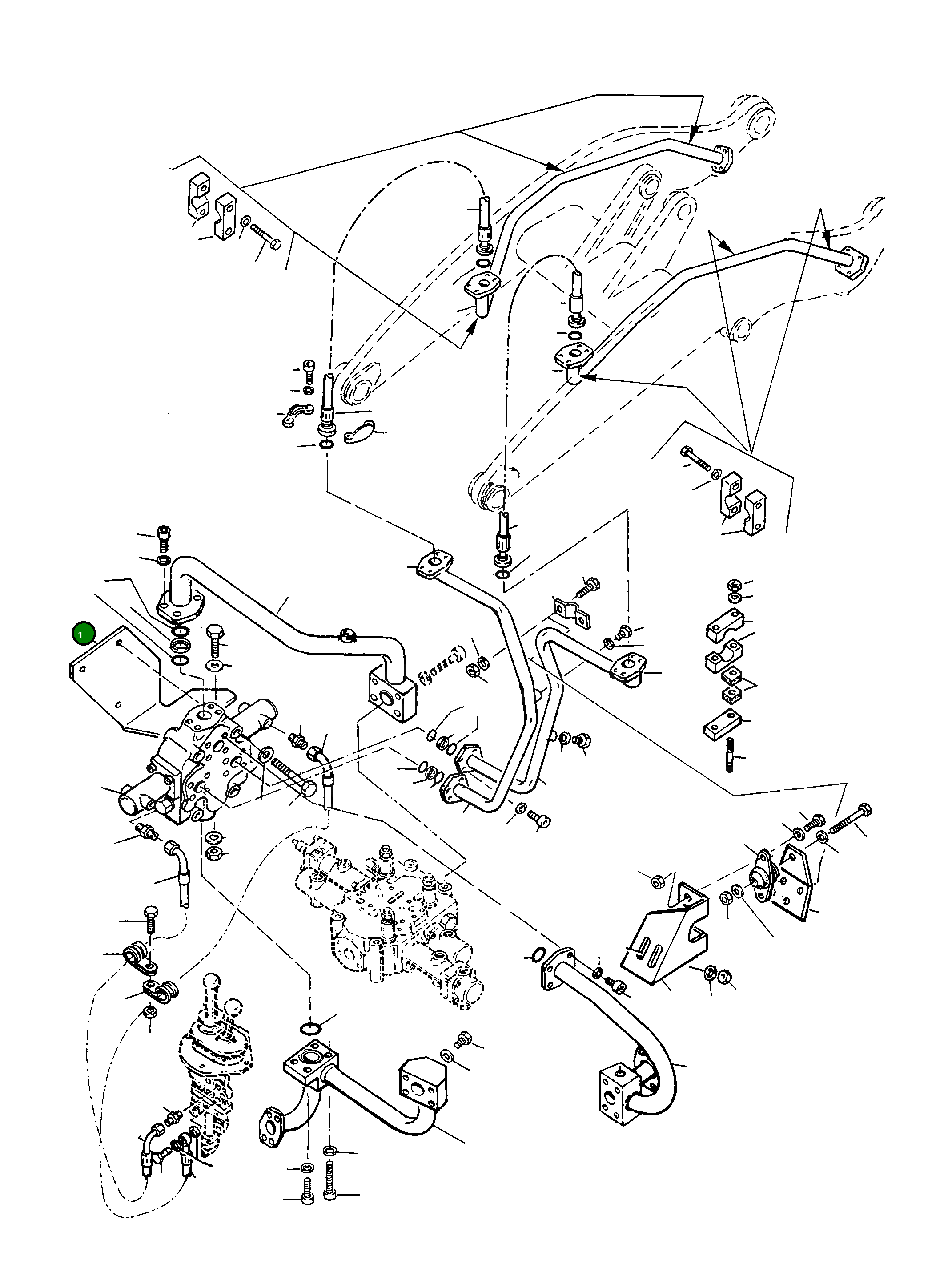 Кронштейн 4210315M1 Komatsu