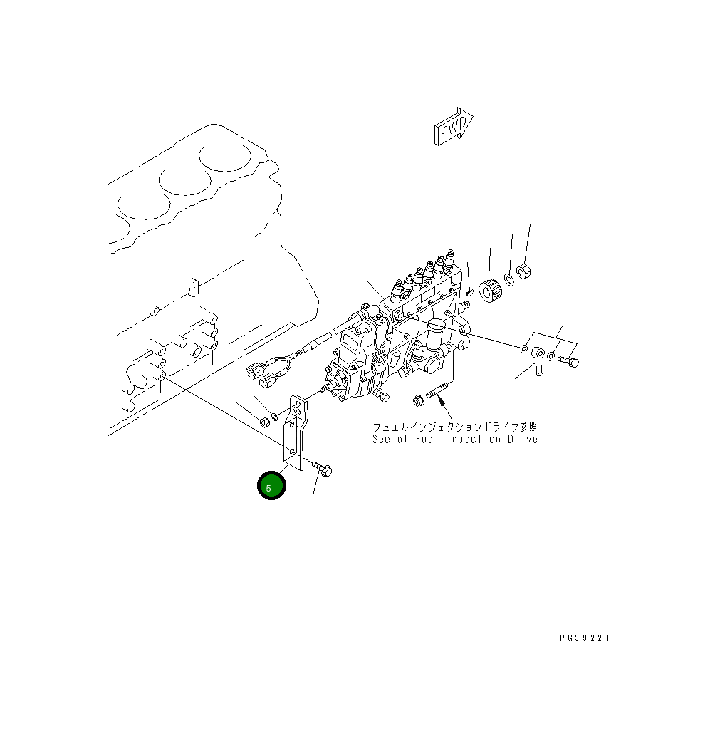 Кронштейн 6222-71-1880 Komatsu