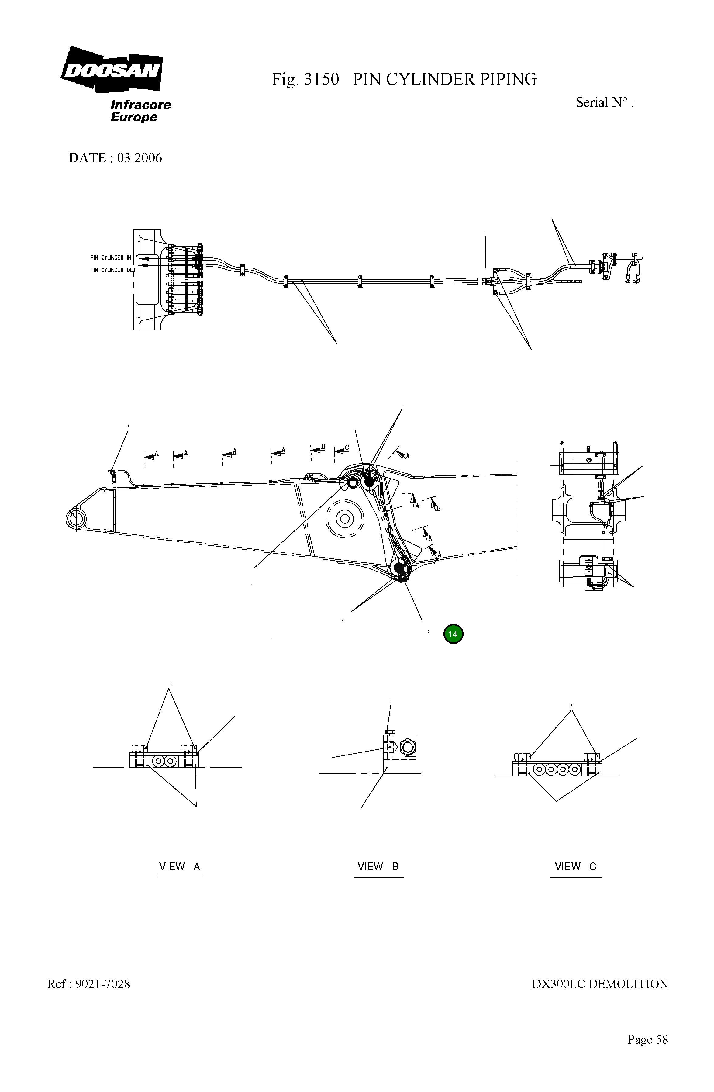 Кронштейн 9195-1407 Komatsu