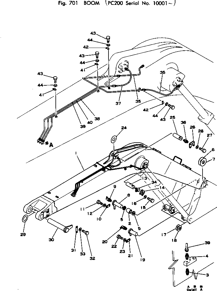 Палец 205-70-65180 Komatsu