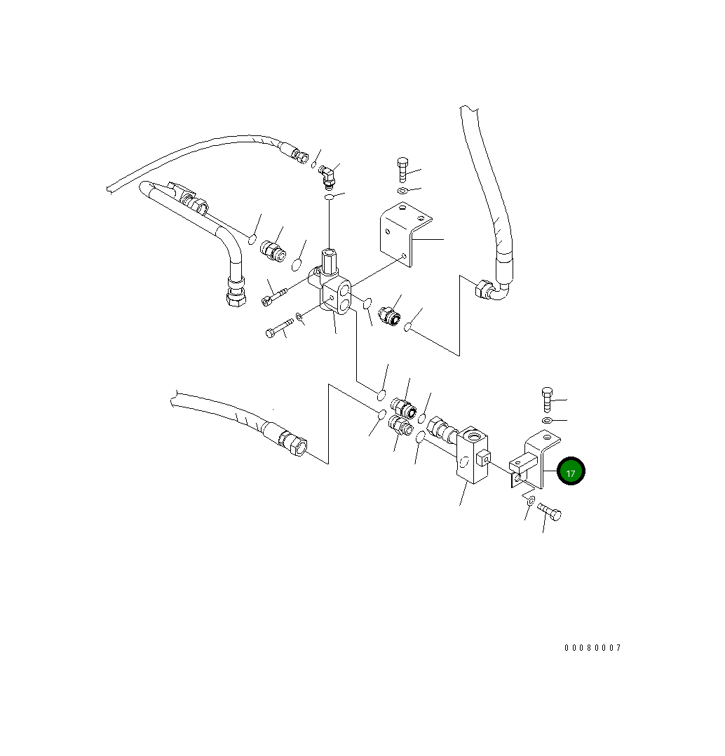 Кронштейн 23B-02-53330 Komatsu