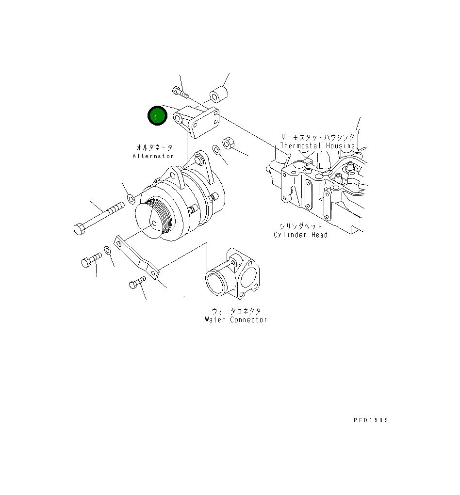 Кронштейн 6732-81-6580 Komatsu