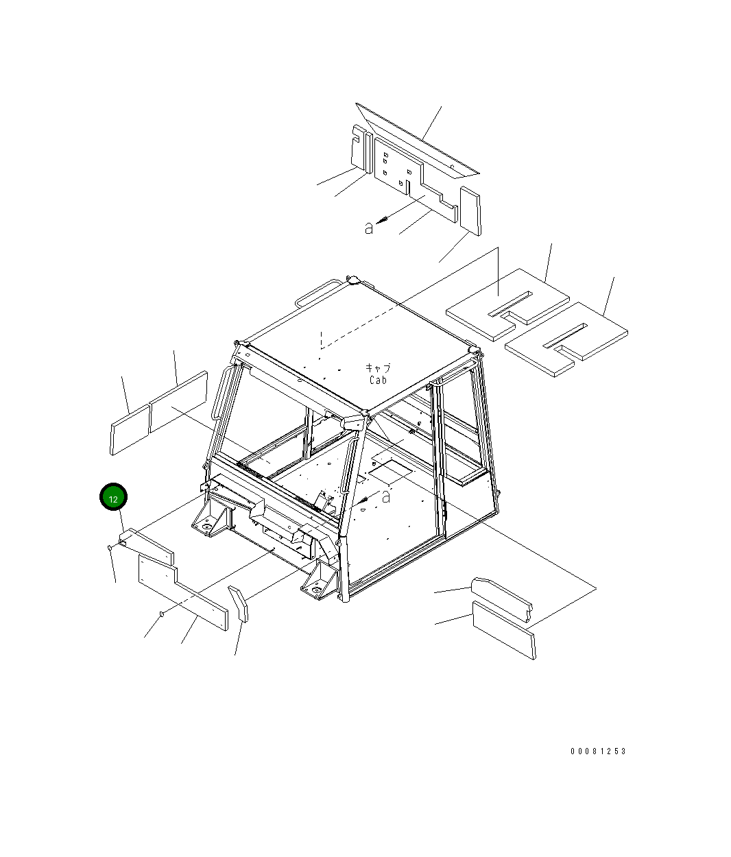 Лист 56B-54-23890 Komatsu