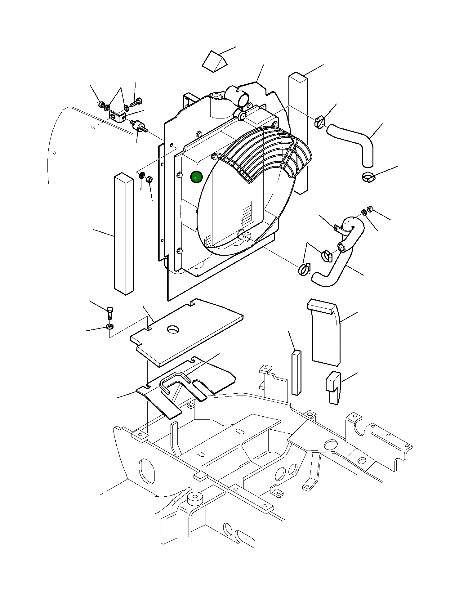 Кронштейн 3F3007606 Komatsu