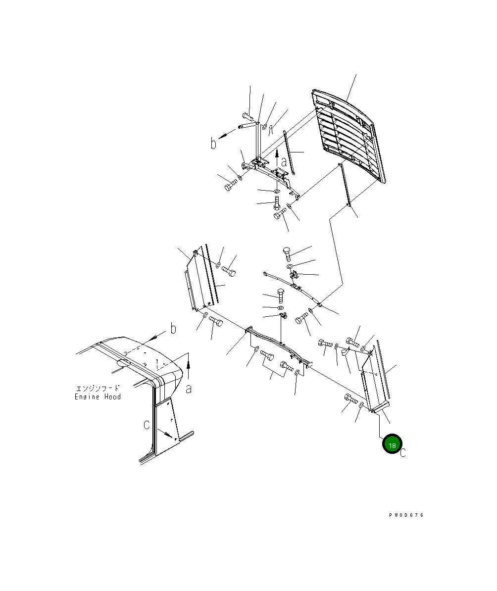 Кронштейн 423-976-3160 Komatsu