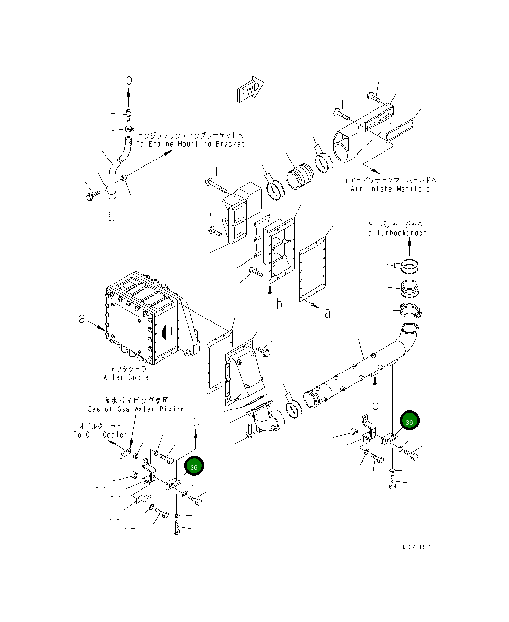 Кронштейн 6152-15-4180 Komatsu