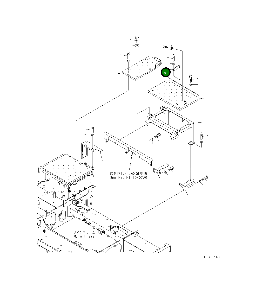 Кронштейн 21T-54-23570 Komatsu