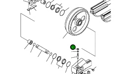 Направляющее колесо 124-30-51113 Komatsu