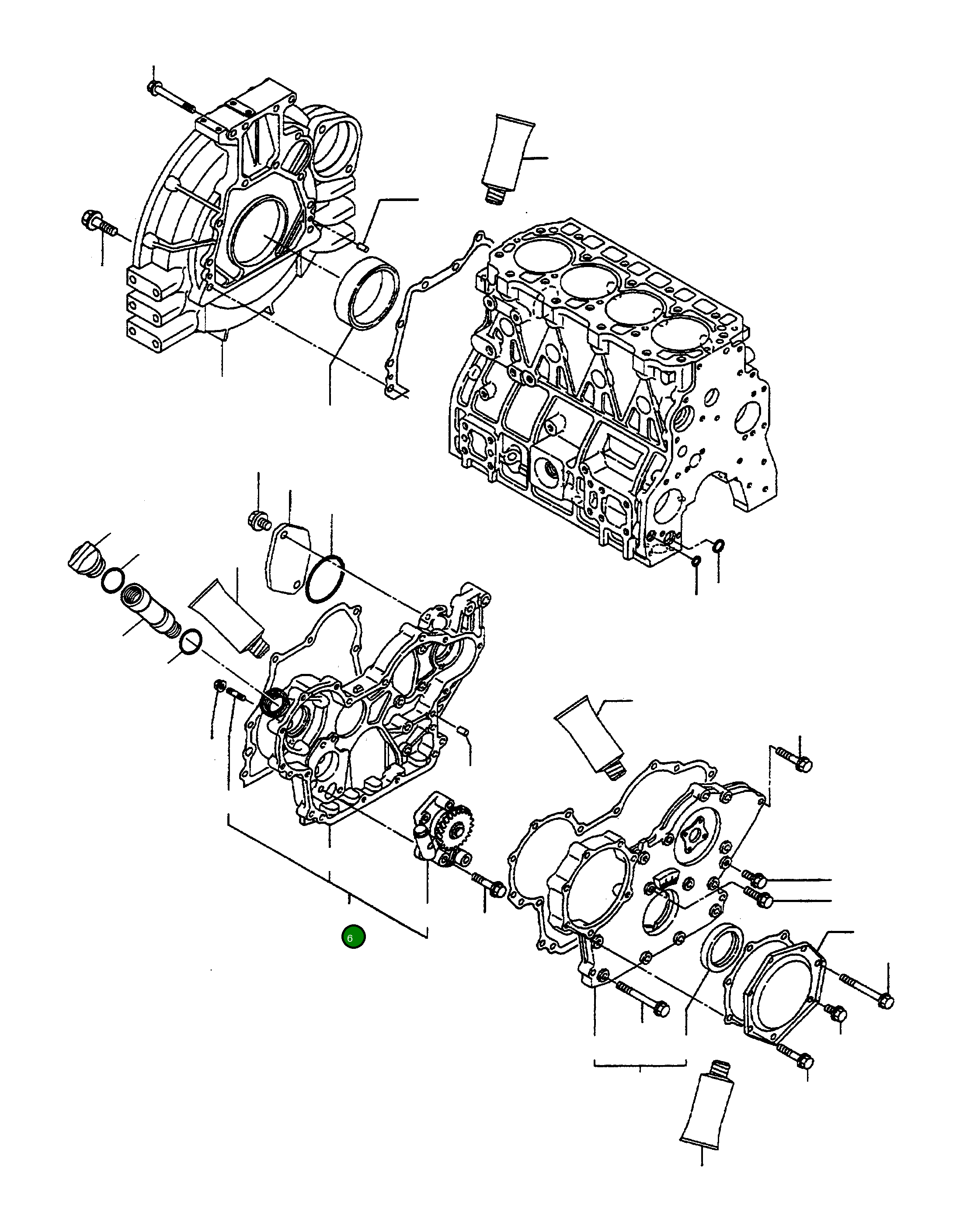 Корпус YM129980-01810 Komatsu