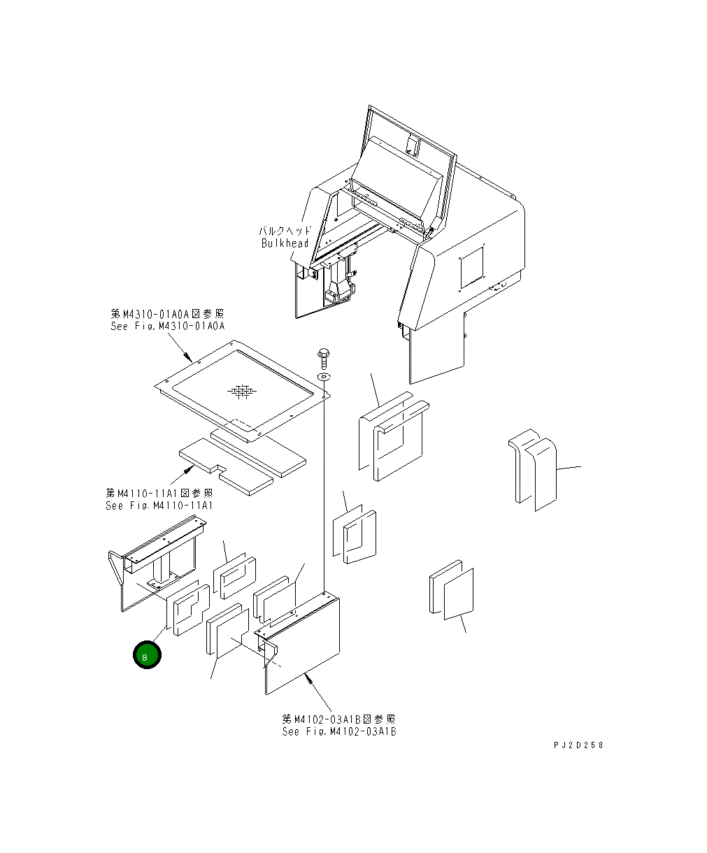 Лист 428-Z90-2180 Komatsu