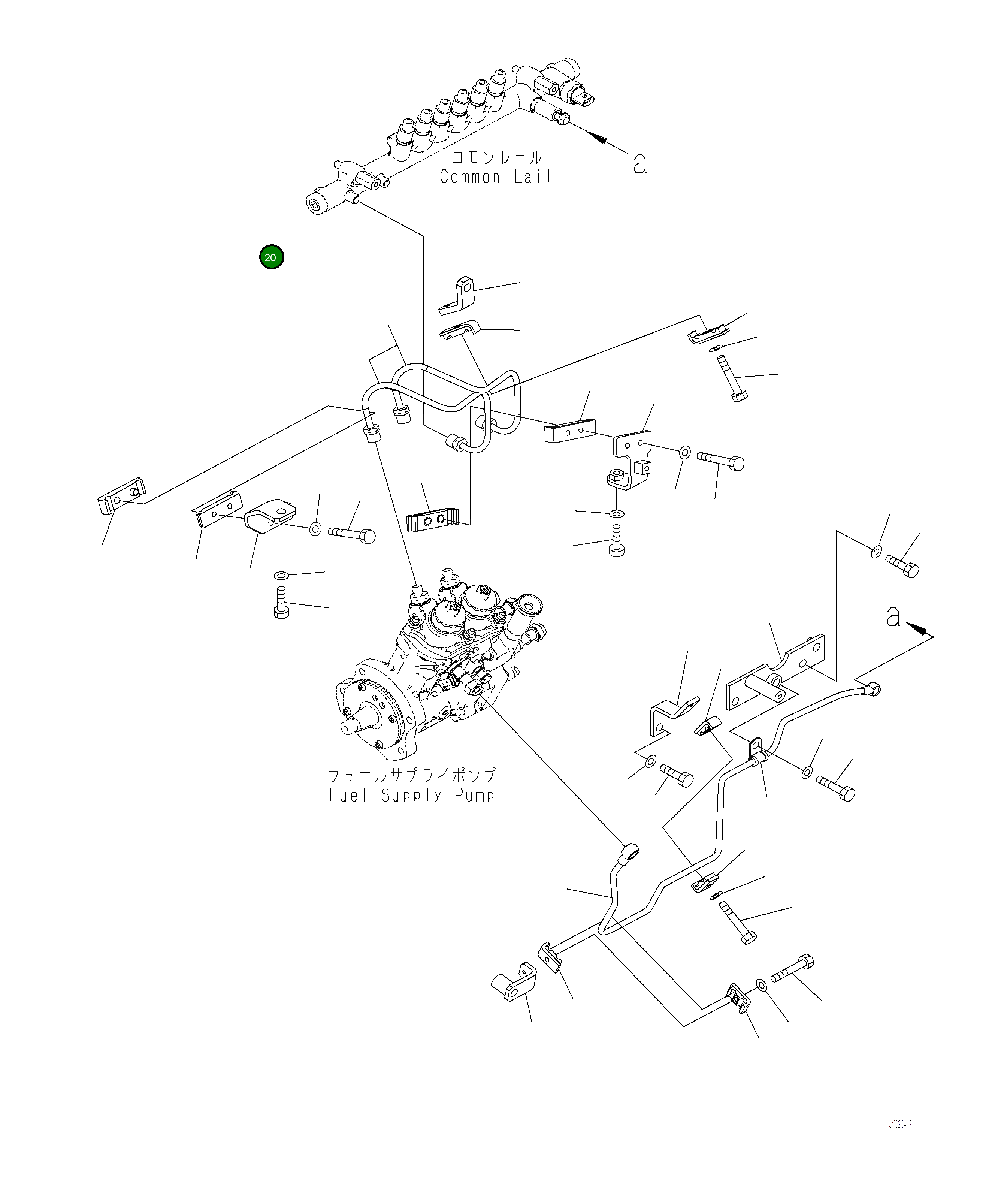 Кронштейн 6262-71-5430 Komatsu
