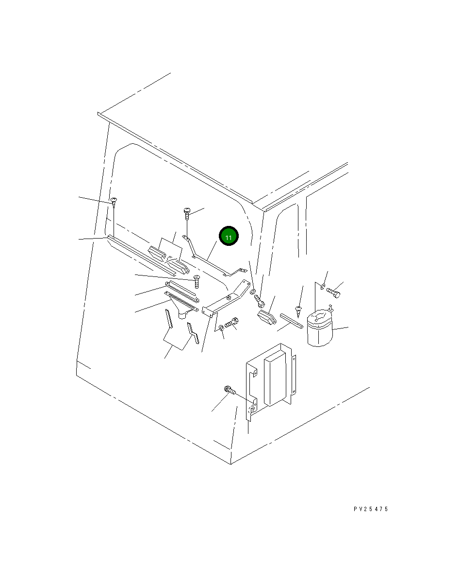 Кронштейн 567-54-43140 Komatsu