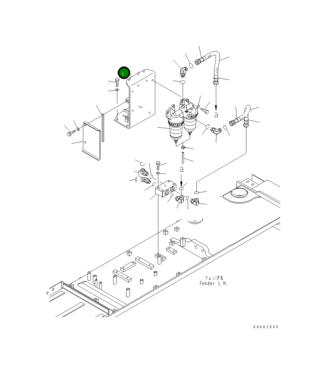 Кронштейн 195-04-45111 Komatsu