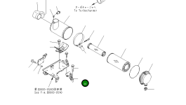 Кронштейн 124-01-61263 Komatsu
