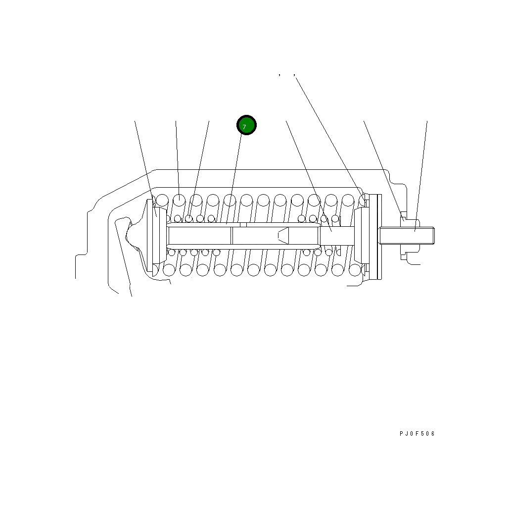 Направляющая UC1100615066 Komatsu