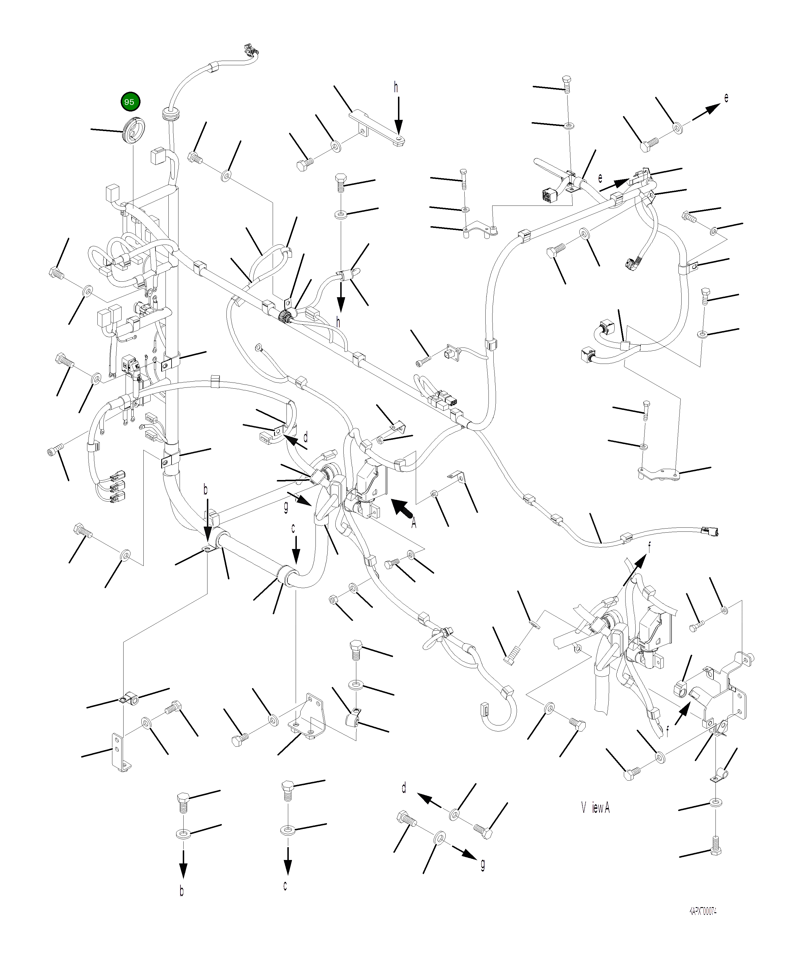 Клипса 08211-10720 Komatsu